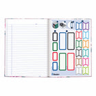 Blueline - Livre de notes A9 Collection Fashion - 9-1/4 po x 7-1/4 po - Lavande Florale-Espace pour écrire la date et le numéro de page
