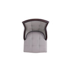 Manhattan Comfort - Lot de 2 chaises de salle à manger traditionnelles Fifth Avenue 47 cm, revêtement similicuir gris-Garantie limitée du fabricant de 30 jours