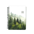 Pierre Belvedere - 2025-2026 Moyen Forest Semaine Agenda Académique - 6,5 po x 8 po - Vert - Anglais-Cet agenda couvre la période d'août 2025 à août 2026, offrant une année complète de planification à portée de main