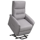 Brassex - Fauteuil releveur inclinable 570294 Levo - gris clair-Fonction de levage motorisée