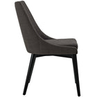 Modway - Viscount Tissu Fauteuil d’appoint de salle à manger Ensemble de 2 - Brown-Rembourrage en tissu polyester
