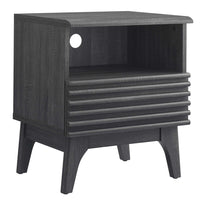 Modway - Render Table de chevet, Fusain-Table de chevet du milieu du siècle