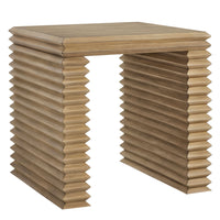 Modway - Canto Design empilé carré de 24 pouces Table d’appoint - Chêne vieilli-Table d’appoint carrée