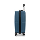 Swiss Mobility - Valise de cabine à coque rigide 21.50 po de la collection LYS - Blue-Double roulettes pivotantes à 360 degrés pour un contrôle précis et un roulement fluide et silencieux (8 roues)