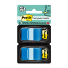 Post-it - Drapeaux 1 po x 1,7 po - Bleu - 50 Drapeaux/Distributeur - 2 Distributeurs/Paquet-Les drapeaux facilitent le marquage et la mise en évidence des informations importantes dans les manuels, les cahiers, les planificateurs, les calendriers et plus