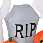 HOMCOM - Fantômes gonflables d'Halloween de 4ft avec pierre tombale et citrouille décor - Blanc-Couleur : blanche 