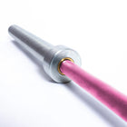 MotionGrey - Barre olympique - Barre d’haltérophilie pour l’entraînement de force, squats, soulevés de terre et développés - Rose-Manchons de 50 mm compatibles avec la plupart des plaques olympiques pour un entraînement polyvalent
