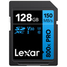 Lexar - carte mémoire 128 Go 800x PRO SDHC / SDXC UHS-I - Blue Series -Noir-Partagez vos images plus rapidement avec des vitesses de transfert plus élevées allant jusqu'à 150 Mo/s