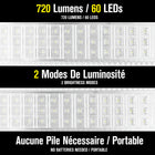 Bell+Howell - Barre lumineuse LED portative rechargeable - 16,5"-Les ampoules LED ont des mécanismes de dissipation de chaleur efficaces, de sorte qu'elles utilisent moins d'énergie et libèrent moins de chaleur que les ampoules ordinaires
