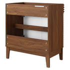 Modway - Render 30" Armoire de toilette de salle de bain (lavabo non inclus) - Noyer blanc-Matchs non inclus