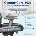 La-Z-Boy - Fauteuil de direction de massage Channing - noir-Recouvrement doux et souple en simili cuir de première qualité VeloSoft