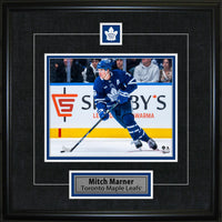 Mitch Marner Pin & Plate Toronto Maple Leafs - Impression encadree - 18" x 18"-Qualité supérieure - virtual frames