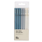 Gry Mattr - Ensemble stylos gel essentiels - Paquet de 7-L’ensemble comprend 7 stylos gel aux couleurs variées bleu froid