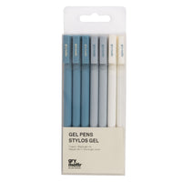 Gry Mattr - Ensemble stylos gel essentiels - Paquet de 7-L’ensemble comprend 7 stylos gel aux couleurs variées bleu froid