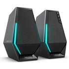 Hecate by Edifier - G1500 Enceintes stéréo de jeu multi-entrées Bluetooth avec lumières RGB - Noir-Réponse en fréquence: 93Hz - 20KHz