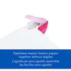 Swingline - Agrafeuses sans agrafes Swingline – rose -Un clic confirme chaque perforation / fixation