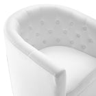 Modway - Prospect Touffe Performance Velvet Fauteuil pivotant - Blanc-7