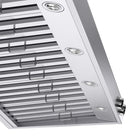 KUCHT KRH600-SS 60 po Hotte sous armoire - avec commandes numériques - 1200 CFM - Acier inoxydable-Cette hotte élégante est fournie avec deux filtres à chicane en acier inoxydable compatibles lave‑vaisselle