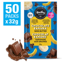 Healthy Crunch - Beurre de graines de banane au chocolat, 50 unités x 32 grammes-Sans arachides