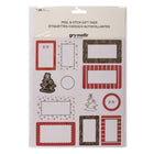 Gry Mattr - Étiquettes-cadeaux autocollantes des Fêtes - Paquet de 120- Comprend 10 feuilles avec 12 étiquettes chacune, pour un total de 120 étiquettes-cadeaux