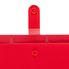JAM Paper - Chemises de classement  - format lettre - rouges avec fermeture à pression transparente-Dispose d'une fermeture à pression pratique pour plus de sécurité et de sûreté pour vos documents