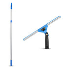 Gritt Commercial - Ensemble de nettoyage de vitres - Raclette pivotante de 14 po pour fenêtres - Perche télescopique de 6 pi-2 outils pour un nettoyage de vitres professionnel