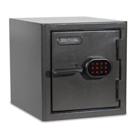SA Consumer Products - Coffre résistant au feu avec verrou électrique - 1,25 pi³ - 15" H x 14,5" L x 17,5" P - Noir-Résistant au feu pendant 90 minutes à des températures allant jusqu'à 1800°F