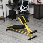 Soozier - Banc de musculation réglable, noir et jaune-Cible la plupart des principaux groupes musculaires, sculpte vos abdos, dos, poitrine, fessiers, ischio-jambiers et le tronc 
