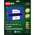 Avery 6468 Étiquettes polyvalentes, amovibles, blanches, laser/jet d'encre, 2" x 4", 120/pqt-Enlevez, réutilisez ou déplacez facilement!