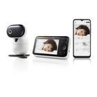 Motorola - Moniteur bébé PIP1610 Connect Wi-Fi HD motorisé - Blanc-Conversation bidirection - Discutez avec et entendez votre petit en utilisant la fonction de conversation bidirectionique