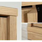 Sauder - Grand meuble de rangement Merton Hall - Frêne Harmony-Dimensions: 36,75 po L x 16,88 po P x 71 po H