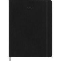 Moleskine - Carnet semainier 12 mois 2027 , XL 7.5" x 9.75", Couverture souple , Noir-Daté de janvier à décembre 2030