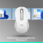 Logitech Signature M650 Souris Sans Fil - Blanc-Fonctionne sur Plusieurs Plateformes: Expérimentez une compatibilité sans accros sur Windows, macOS, Linux, Chrome OS, ipadOS & Android via la souris sans fil Bluetooth Signature M650 de Logitech