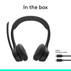 Logitech - Zone 300 casque Bluetooth sans fil avec microphone anti-parasite -Graphite-10