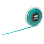 JAM Paper - Ruban de satin double face - 3/8" de large x 25 m - Bleu sarcelle-Taille : 0,375 po x 25 mètres