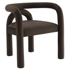 Modway - Astrid Performance Velvet Chaise à manger - Cacao-Fauteuil à manger esthétique