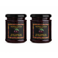 Thursday Cottage - Confiture Épicée Aux Cerises Et Au Brandy De Cerises 210 G - Paquet De 2-Préparée artisanalement en petites quantités