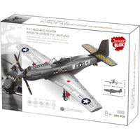 Dragon Blok - Avion de Chasse P-51 Mustang -Jouet éducatif pour les amateurs d'histoire militaire