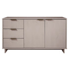 Manhattan Comfort - Buffet moderne Granville 140 cm - gris clair-Moderne-contemporain avec une touche de glamour - Buffet pour salle à manger et salon