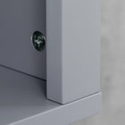 HOMCOM - Armoire murale de salle de bain avec étagère réglable et 2 portes pour couloir, salon - gris-Surface facile à nettoyer