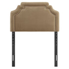 Modway - Magnolia Cuir végane Tête de lit - Taupe-Positions de montage ajustables