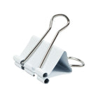 JAM Paper - Pinces à reliure colourées - taille moyenne - 32 mm (1 1/4 po) - pinces à reliure blanches - paquet de 15-Quantité : 15 clips par paquet | Durables et réutilisables