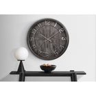 Monarch Specialties - Horloge - 30 po Rond - Surdimensionné Grand - Horloge Murale - Brun - Transitionnel-Le design surdimensionné avec un affichage analogique facile à lire, sous une surface protectrice en verre, fait sensation dans n'importe quelle pièce