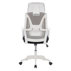 Chaise de bureau à dossier en maille Workspace de CorLiving - Gris et noir-Les roulettes offrent une excellente mobilité, adaptées aux sols durs ou aux moquettes