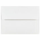 Jam Paper - Enveloppes d'invitation A6, 4 3/4 po H x 6 1/2 po l, Blanches, Paquet de 50-Blanc
