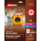 Avery Étiquettes imprimables jusqu'au bord, blanc, avec ficelle, 2 po x 1,25 po, paq./180-Créez un style et une sensation de qualité supérieure pour vos produits grâce à ces étiquettes micro-perforées imprimables jusqu'au bord