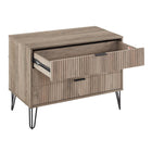 Manhattan Comfort - Dumbo commode moderne 35,19" - gris-Assemblage « Snap It » Comprend des rainures internes de haute qualité pour un assemblage simple, sans outils requis