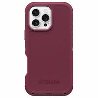OtterBox - Coque Defender Pro avec MagSafe pour iPhone 16 Pro Max - Rouge Foxberry-Ouverture de précision pour une interaction facile avec l’appareil photo