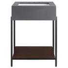 Modway - Etch 24" Meuble de salle de bain avec lavabo - Noir Blanc-8