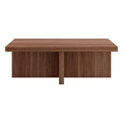 Hudson&Canal - Table basse rectangulaire Elna (44 po de largeur) - Noyer satiné-La table est fabriquée à partir de matériaux MDF de haute qualité et durables